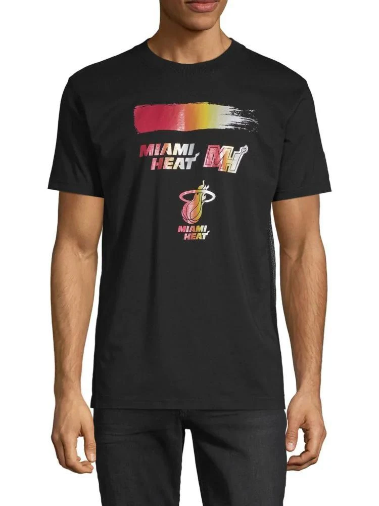 商品Marcelo Burlon|NBA Miami Heat Cotton-Blend Tee T恤,价格¥3016,第1张图片