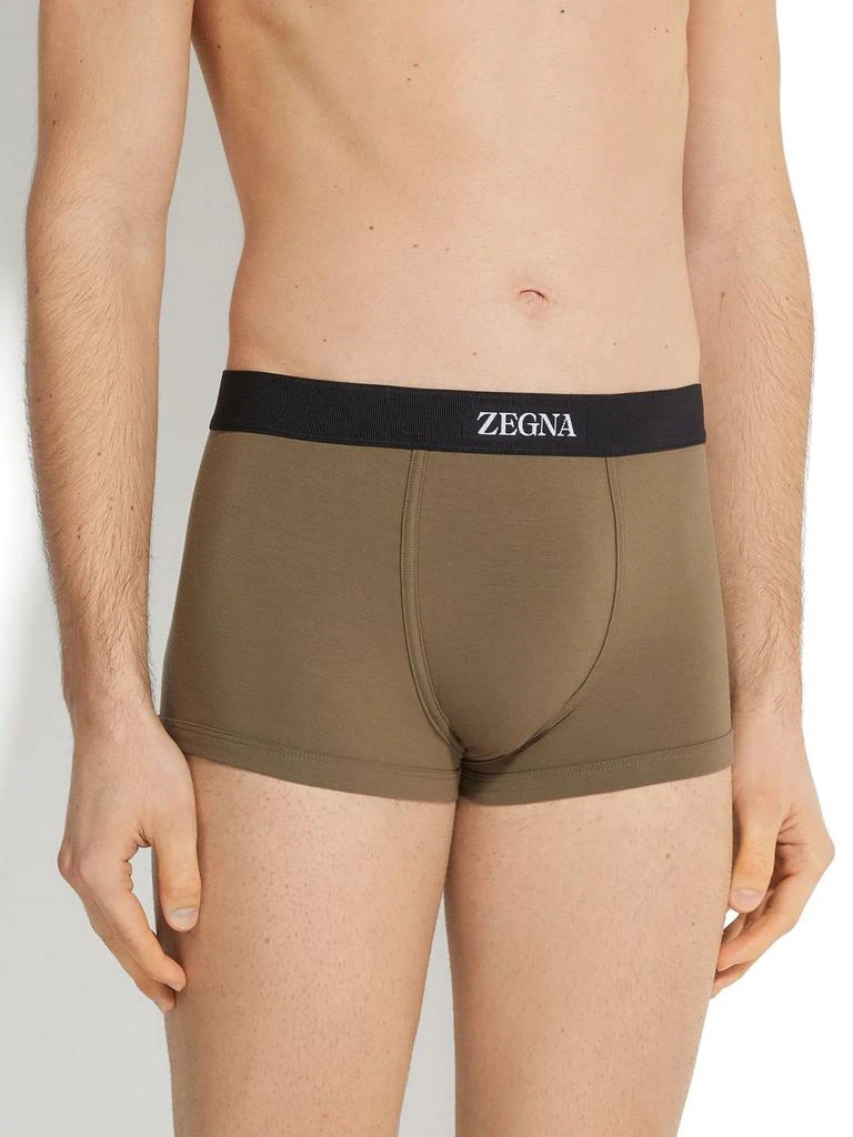 商品Zegna|Zegna Logo Waistband Boxers,价格¥1117,第2张图片详细描述