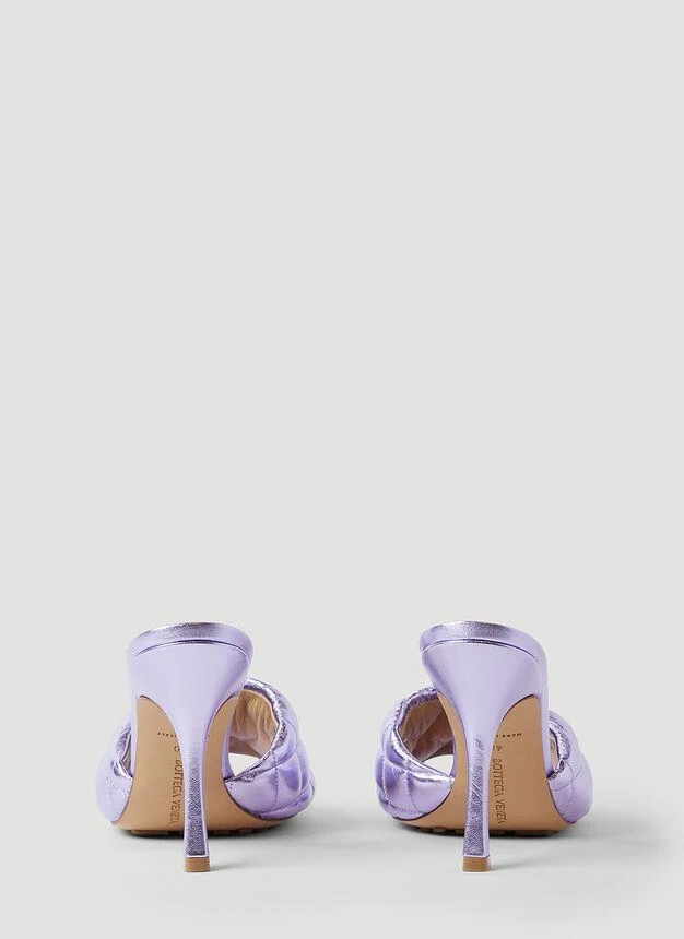 商品Bottega Veneta|Padded High Heel Mules in Purple,价格¥8642,第4张图片详细描述