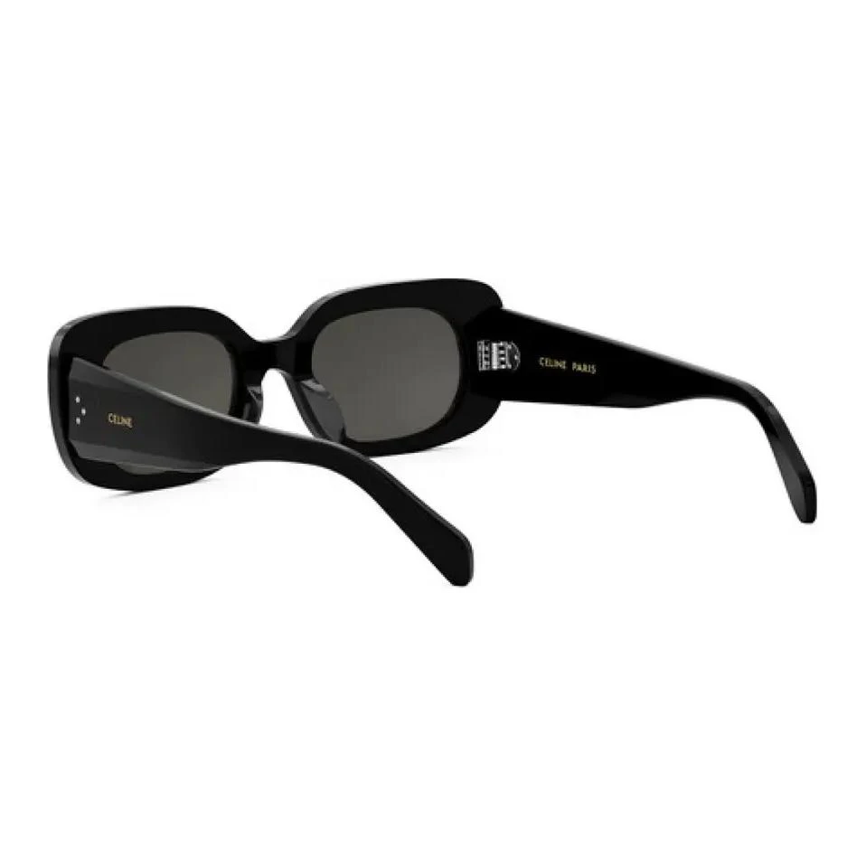 商品[国内直发] Celine|赛琳 字母标识 塑料 不规则形 太阳眼镜 女款 黑色,价格¥2865,第10张图片详细描述