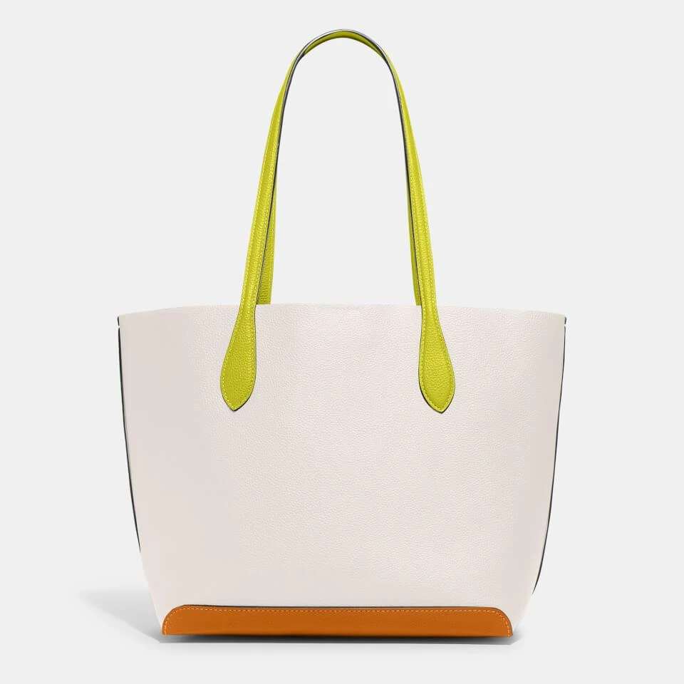 商品Coach|Coach Women's Colorblock Leather Kia Tote Bag - Chalk Multi,价格¥1267,第3张图片详细描述