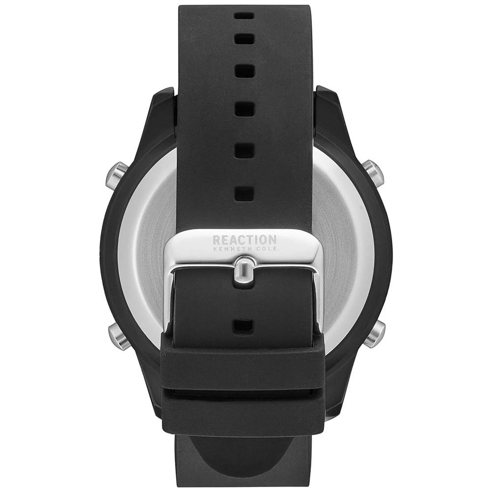 商品Kenneth Cole|Men's Digital Black Silicone Strap Watch 50mm,价格¥486,第3张图片详细描述