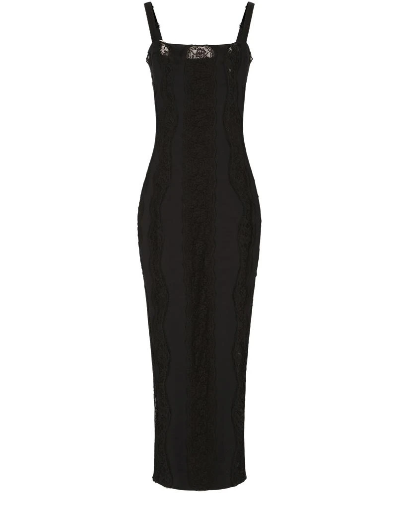 商品Dolce & Gabbana|蕾丝嵌片平纹针织连衣裙,价格¥26814,第1张图片