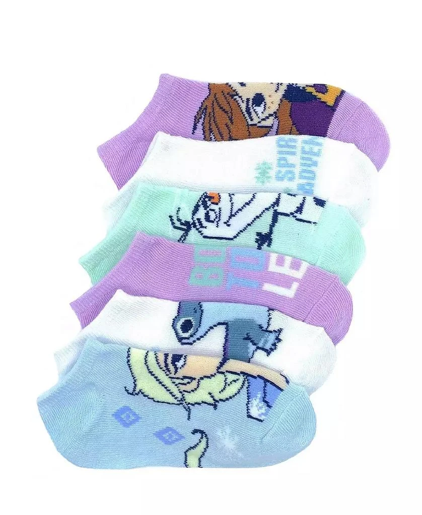 商品Frozen|Big Girls No Show Socks, Pack of 6,价格¥31,第1张图片