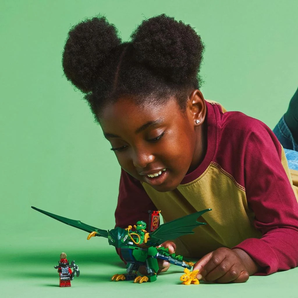商品LEGO NINJAGO Lloyd’s Green Forest Dragon Toy for Kids 71829,价格¥209,第4张图片详细描述