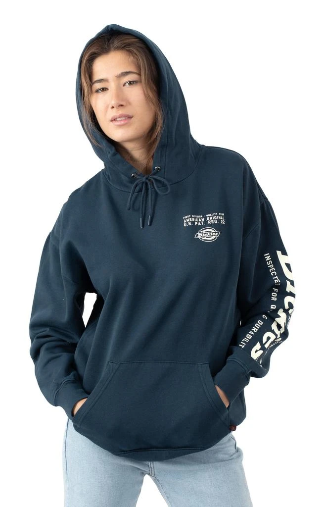商品DICKIES|L/S Relaxed Pullover Hoodie - Air Force Blue ,价格¥121,第1张图片