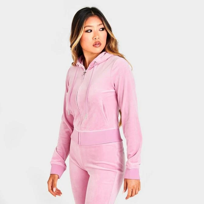 Women's Juicy Couture OG Big Bling Velour Zip-Up Hoodie 商品