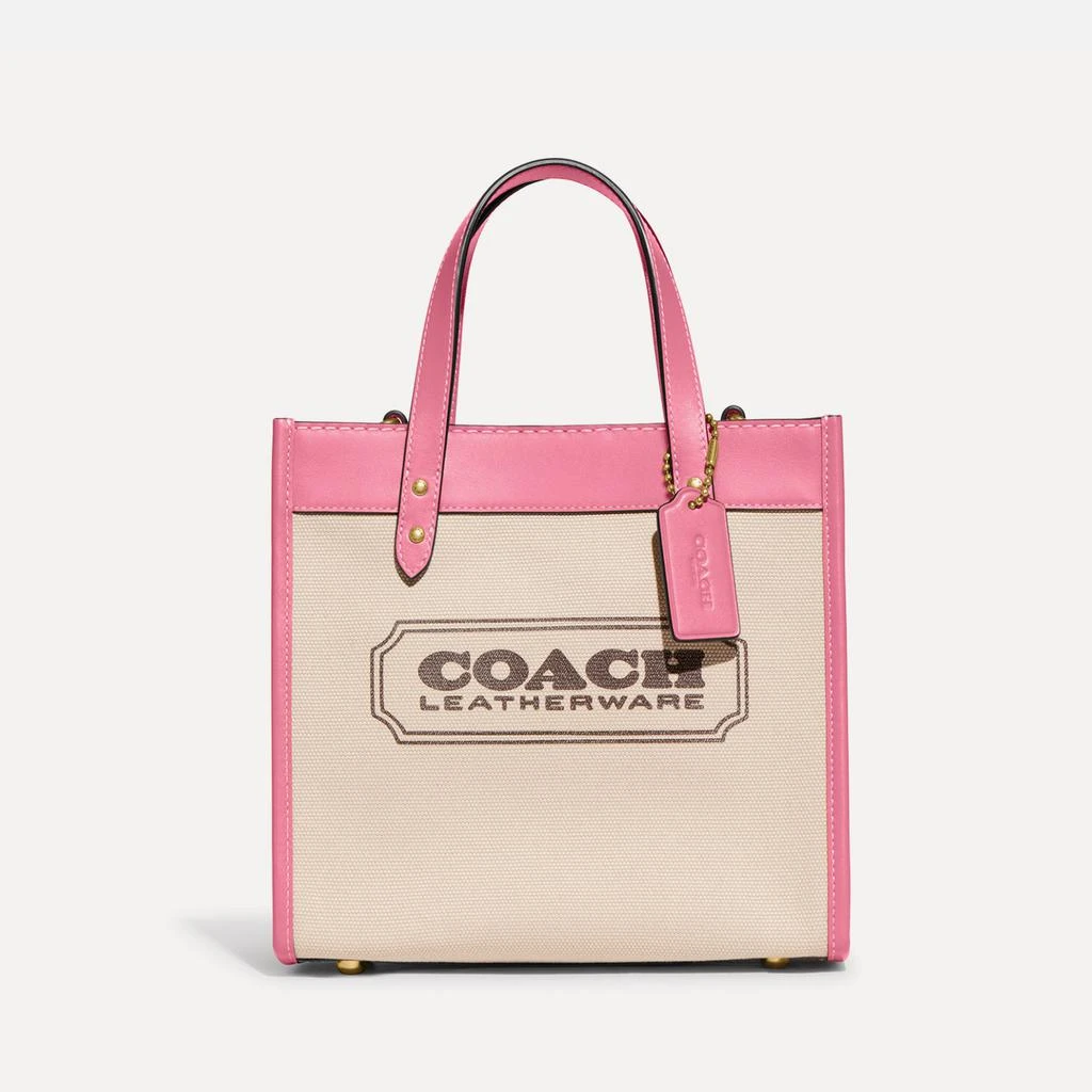 商品Coach|Coach Field 22 Canvas and Faux Leather Tote Bag,价格¥1285,第1张图片