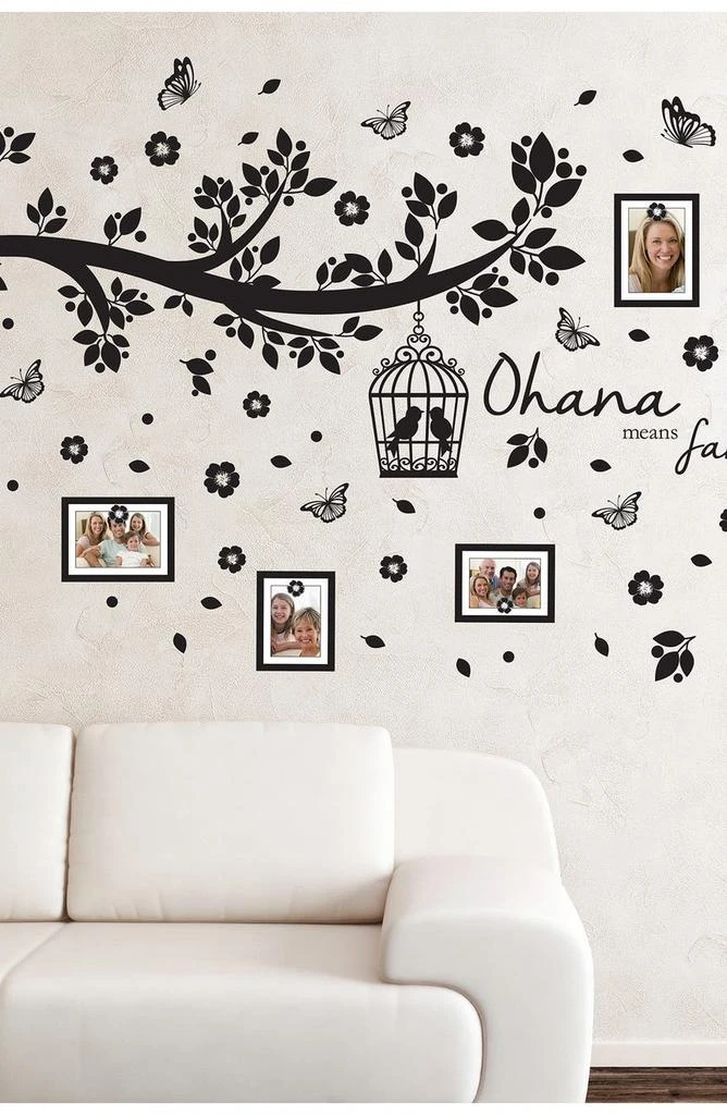 商品WALPLUS|Family Photo Tree Black Frame Decal,价格¥196,第5张图片详细描述