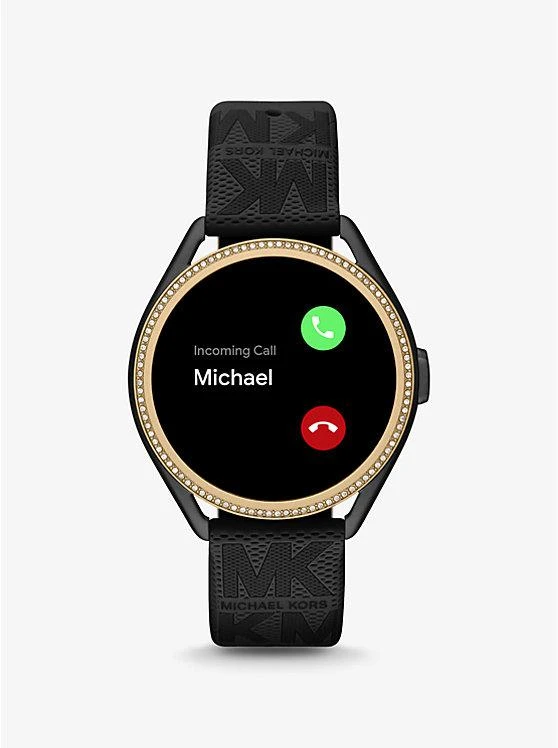 商品Michael Kors|Michael Kors Access Gen 5E MKGO Two-Tone and Logo Rubber Smartwatch,价格¥1688,第5张图片详细描述