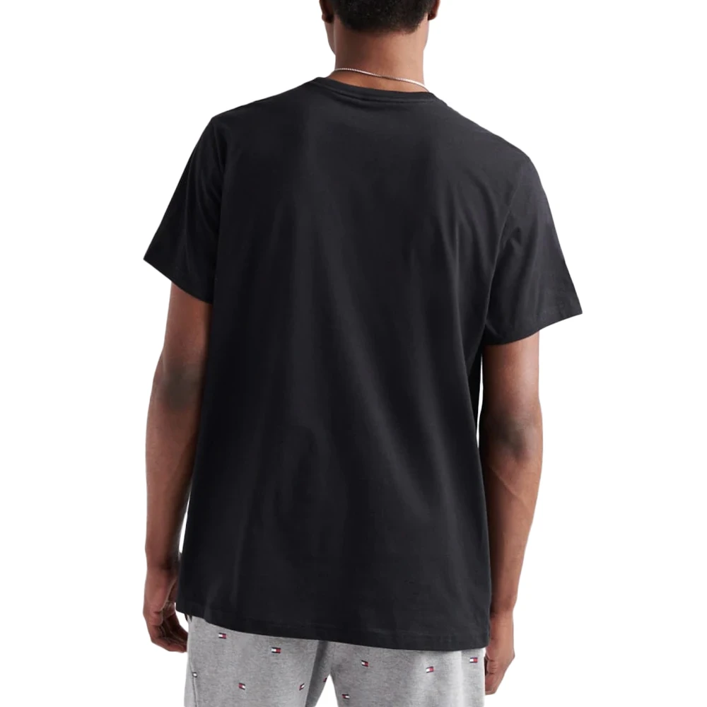 TOMMY HILFIGER 男士黑色棉质圆领短袖T恤 09T3139-001 商品