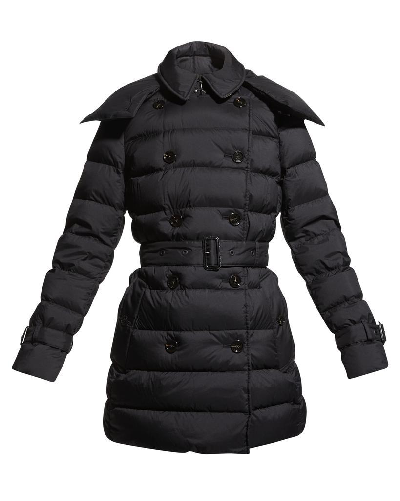 商品Burberry|Ashwick Puffer Coat w/ Detachable Hood,价格¥10401,第4张图片详细描述