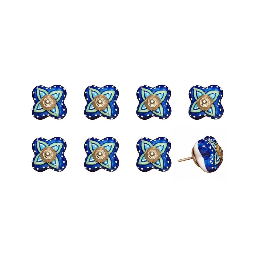 商品KNOB-IT|Handpainted Ceramic Knob Set of 8,价格¥314,第1张图片