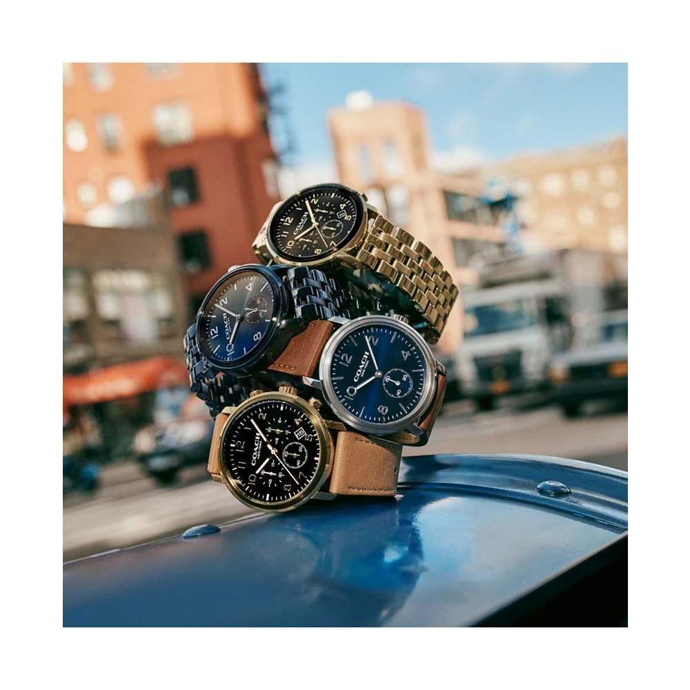 商品Coach|Men's Harrison Gold-Tone Bracelet Watch 42mm,价格¥1465,第5张图片详细描述