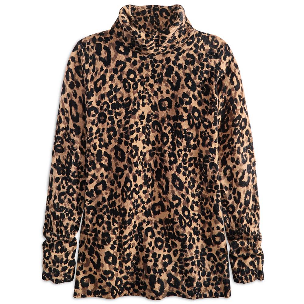 Women's 100% Cashmere Turtleneck Sweater, Created for Macy's商品第4张图片规格展示