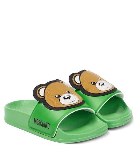 商品Moschino|Logo rubber slides,价格¥508,第1张图片