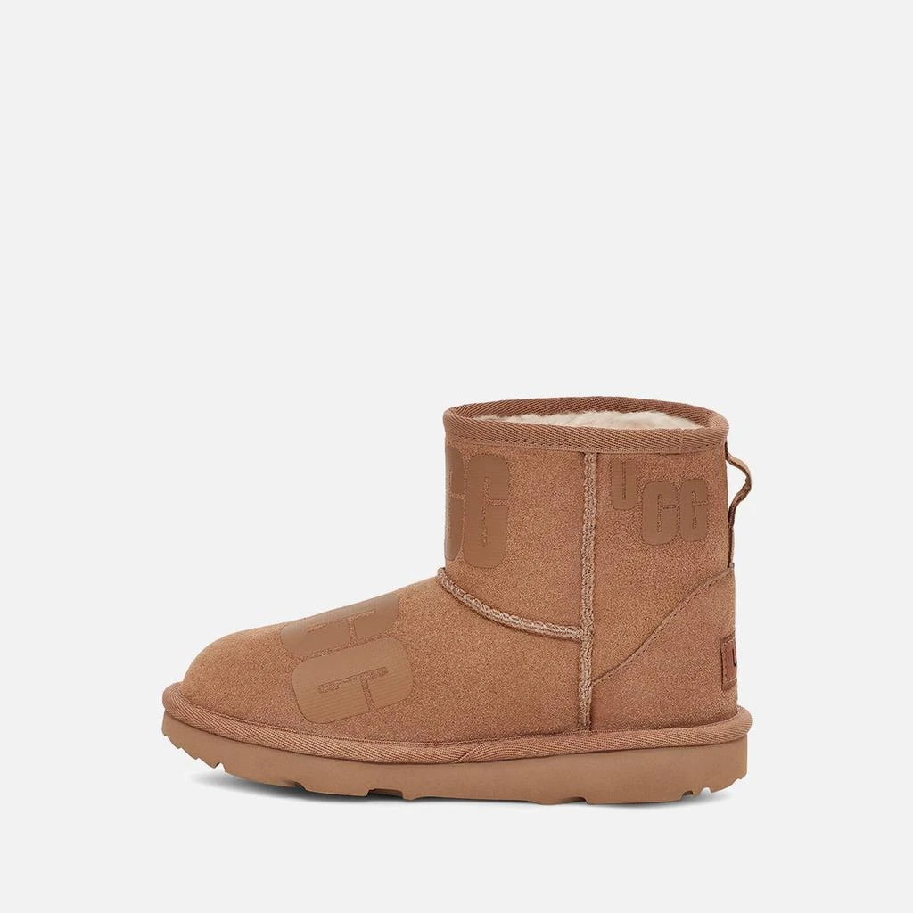 商品UGG|UGG KIDS' CLASSIC MINI SCATTER GRAPHIC SUEDE AND WOOL-BLEND BOOTS,价格¥619,第3张图片详细描述