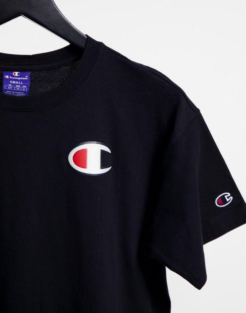 Champion maxi t-shirt in black商品第3张图片规格展示