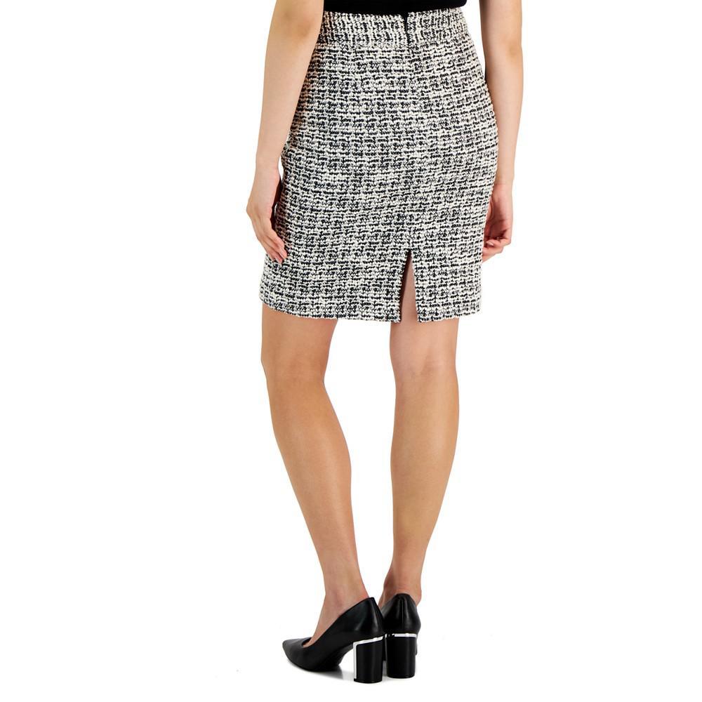 商品Tahari|Women's Bouclé Zip-Back Pencil Skirt,价格¥657,第4张图片详细描述