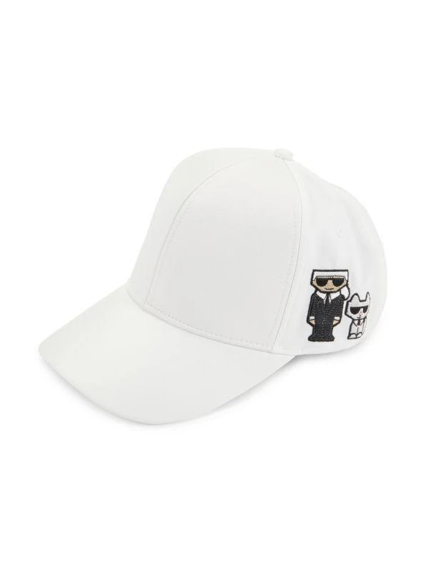 商品Karl Lagerfeld Paris|Embroidered Baseball Cap,价格¥121,第1张图片