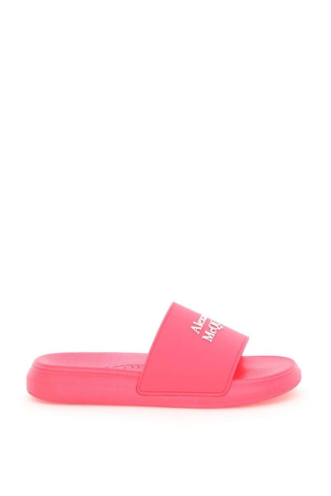 商品Alexander McQueen|Alexander Mcqueen Logoed Slides,价格¥1344,第1张图片