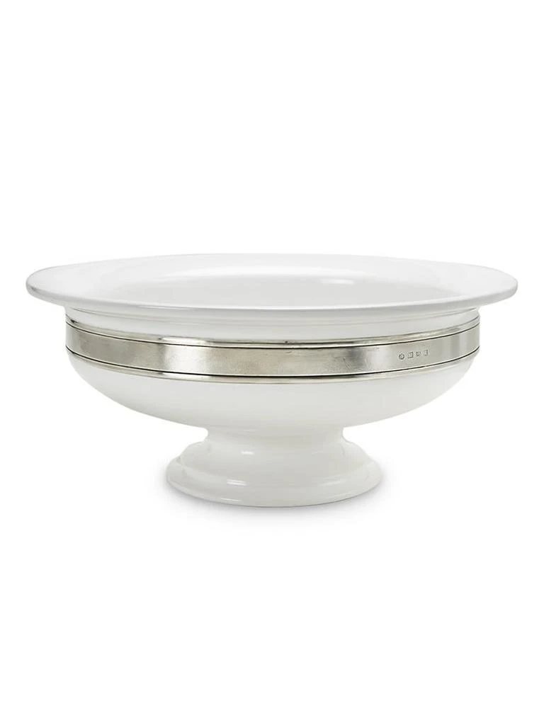 商品Match|Convivio Ceramic & Pewter Centerpiece Bowl,价格¥3543,第1张图片