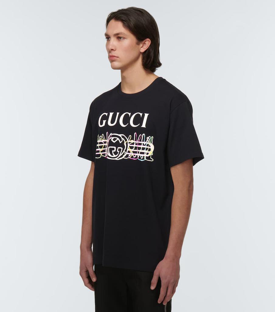商品Gucci|Double G针织印花T恤,价格¥5468,第5张图片详细描述