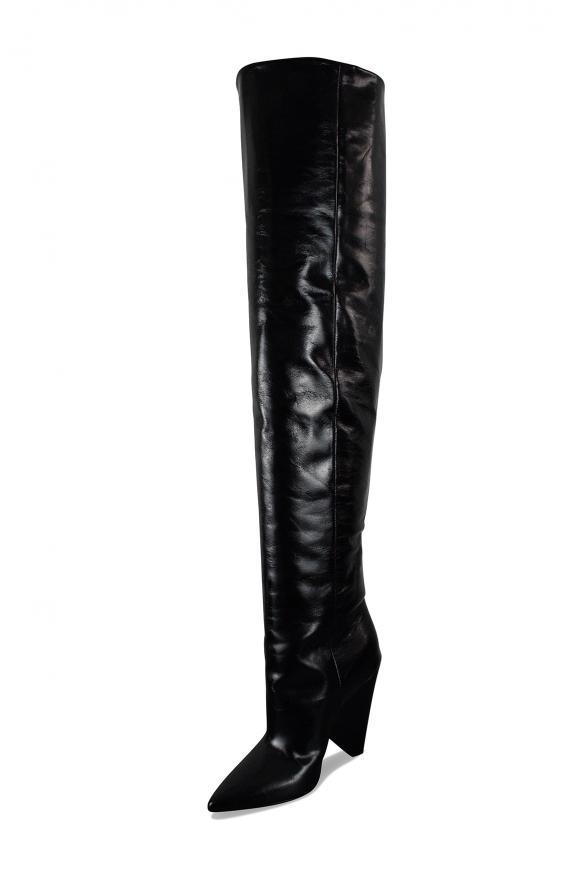 商品Yves Saint Laurent|Niki 105 over-the-knee boots - Shoe size: 36,价格¥4746,第6张图片详细描述