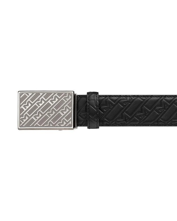 商品MontBlanc|Plate Buckle Embossed Leather Belt,价格¥3530,第2张图片详细描述