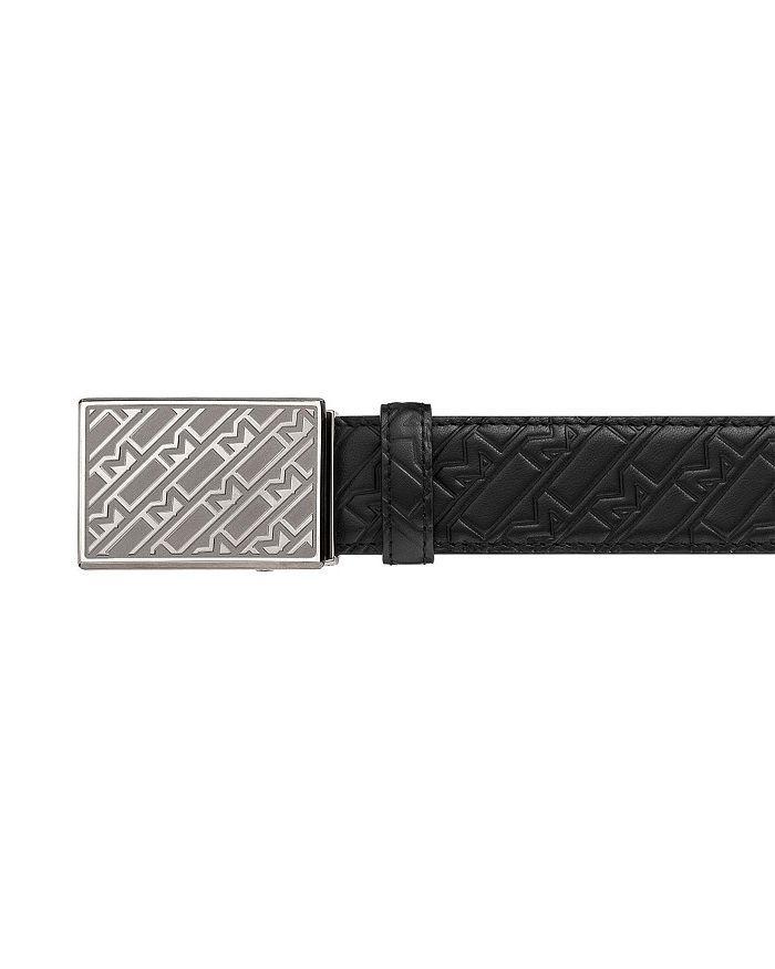 商品MontBlanc|Plate Buckle Embossed Leather Belt,价格¥3231,第4张图片详细描述