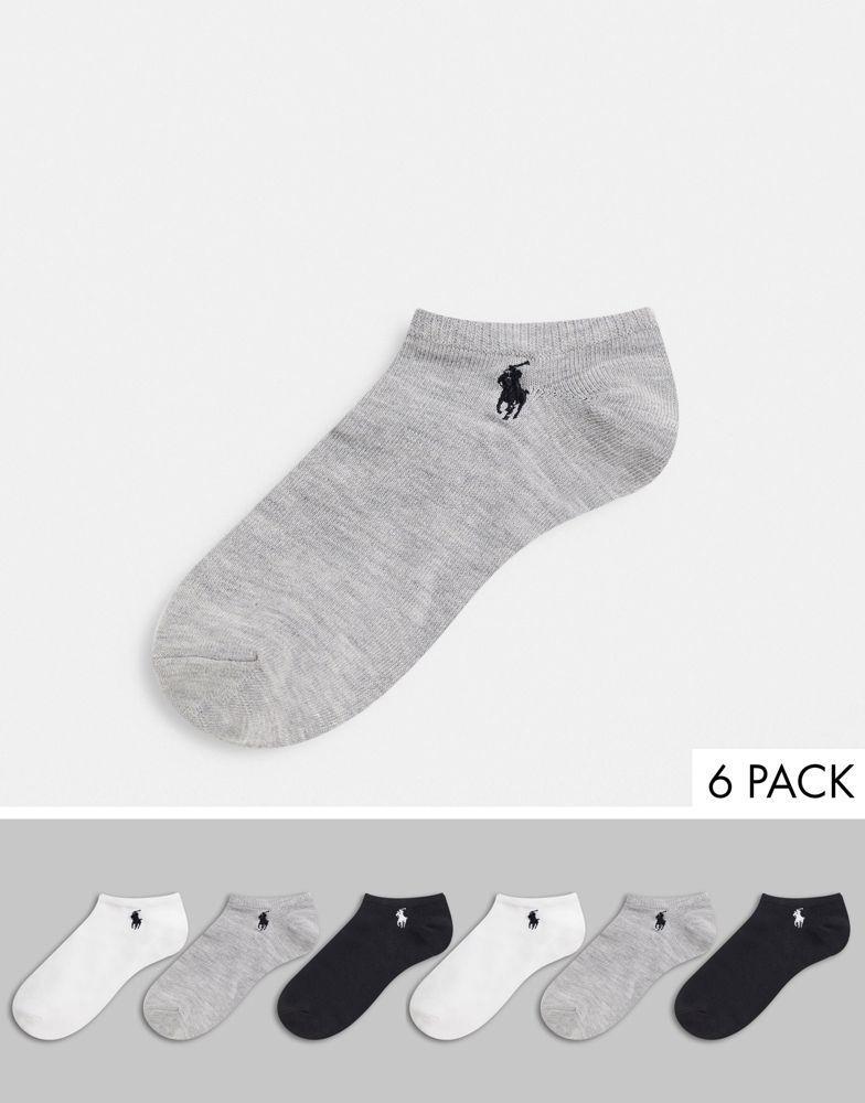 商品Ralph Lauren|Polo Ralph Lauren 6 pack ultra-low sport socks,价格¥167,第1张图片