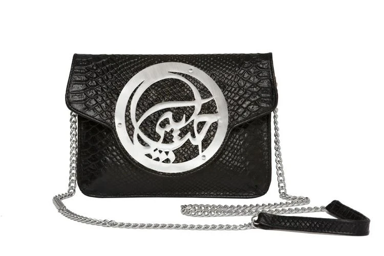 商品Dareen Hakim Collection|Le Icon Le Icon Pochette : Black Python Silver My Love,价格¥2173,第1张图片