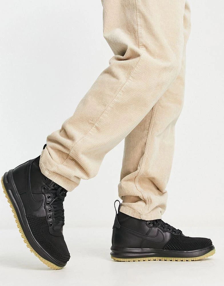 商品NIKE|Nike Air Force 1 Lunar Force boots in black with gum sole,价格¥1162,第4张图片详细描述