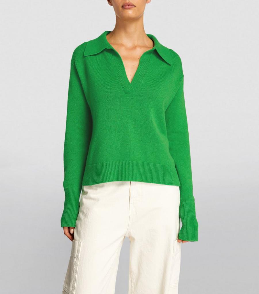 商品Lisa Yang|Cashmere Serena Polo Sweater,价格¥3201,第5张图片详细描述