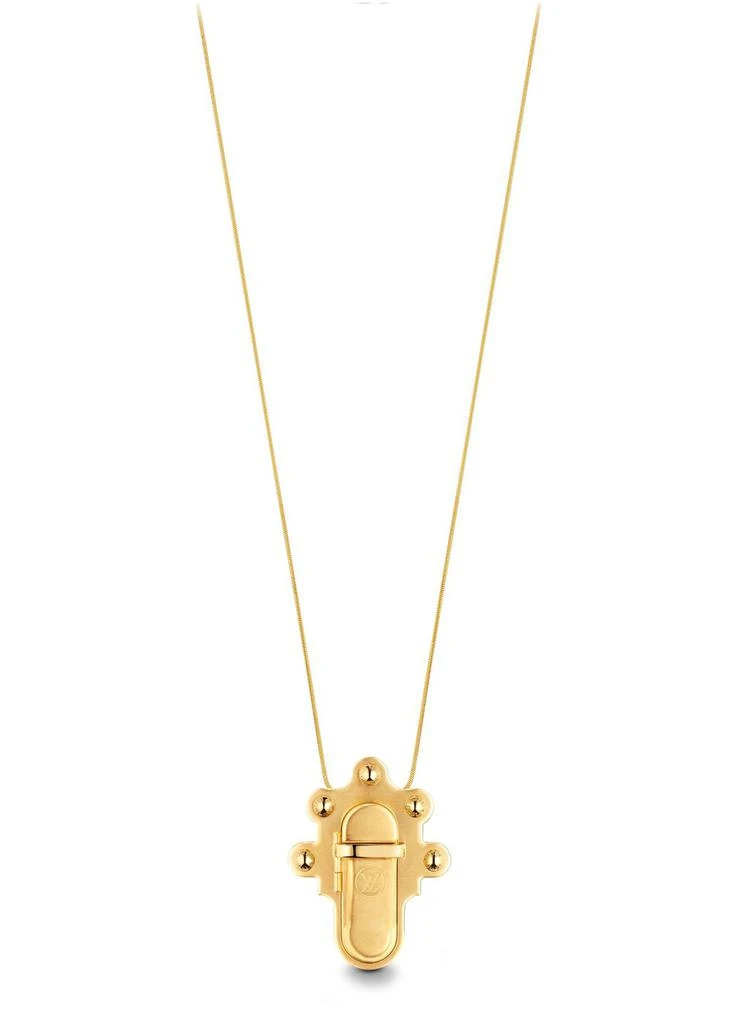 商品Louis Vuitton|Trunk Lock Pendant Necklace and Brooch,价格¥4277,第2张图片详细描述