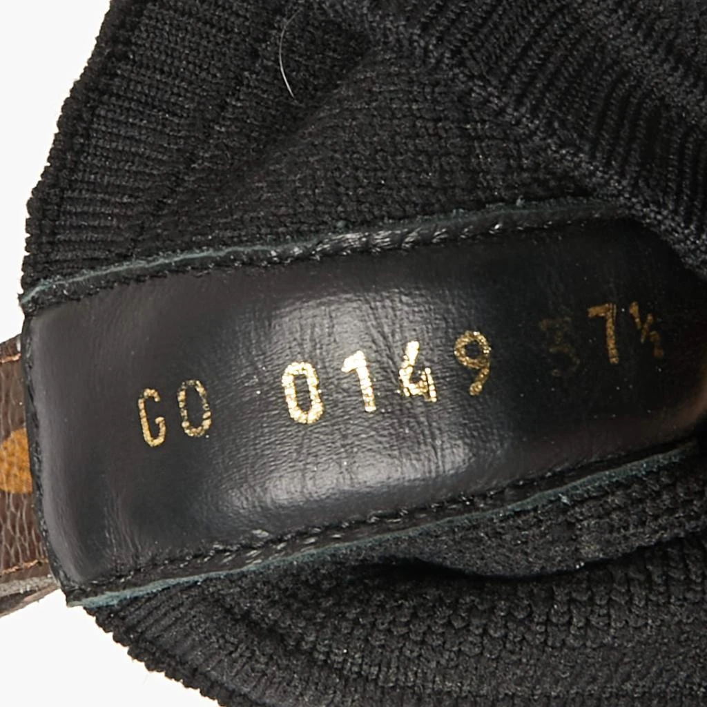 Louis Vuitton Black Knit Fabric Aftergame High-Top Sneakers Size 37.5 商品