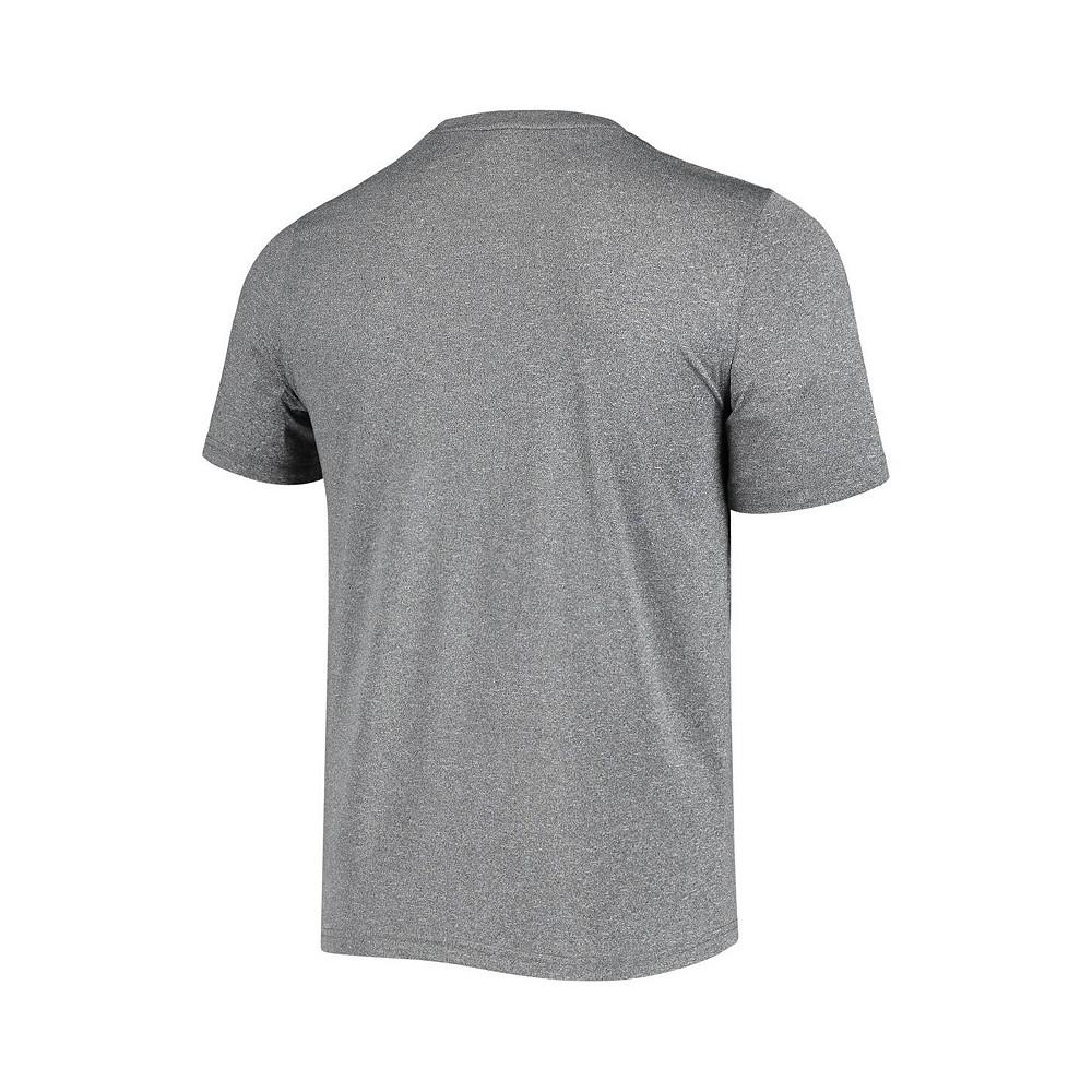Men's Gray Miami Hurricanes Slash Stack T-shirt商品第4张图片规格展示