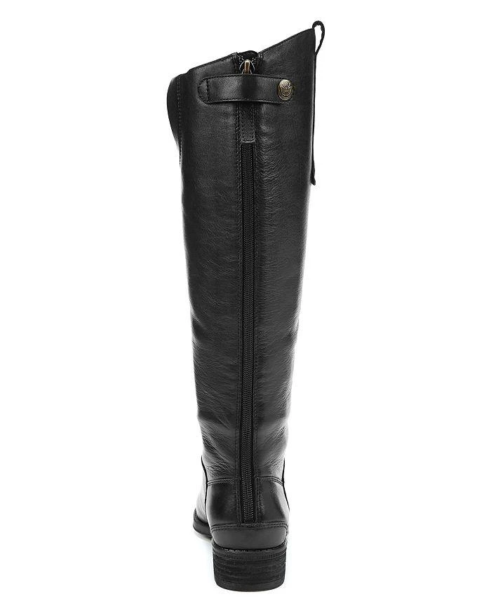 商品Sam Edelman|Women's Wide Calf Penny Round Toe Leather Low-Heel Riding Boots,价格¥1499,第5张图片详细描述