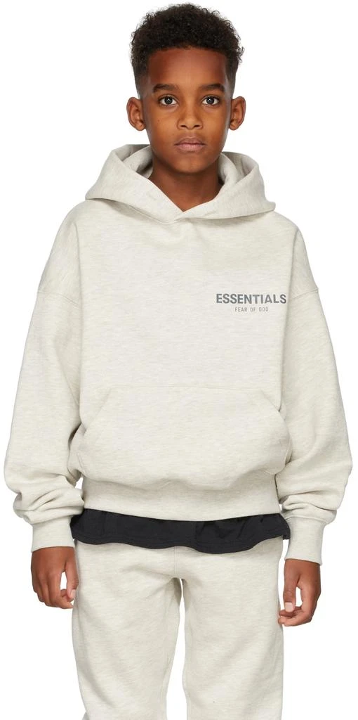 商品Essentials|Kids Off-White Pullover Hoodie,价格¥640,第2张图片详细描述