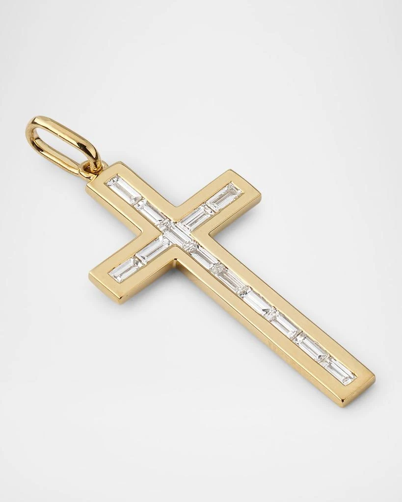 商品Sydney Evan|Men's 14K Gold Diamond Baguette Cross Pendant,价格¥27705,第3张图片详细描述