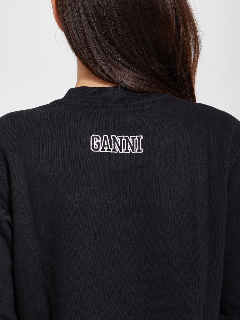 商品Ganni|Black sweatshirt with logo,价格¥596,第5张图片详细描述