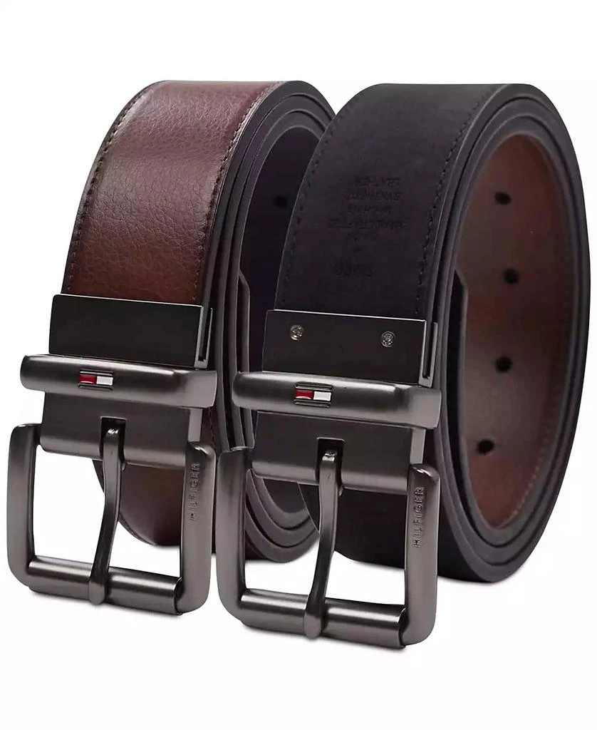 商品Tommy Hilfiger|Men’s Two-In-One Reversible Roller Bar Buckle Belt,价格¥411,第4张图片详细描述