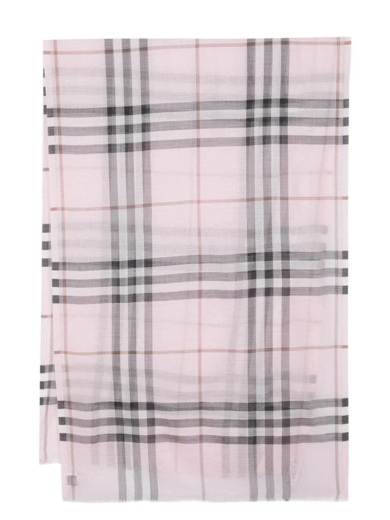 商品Burberry|BURBERRY - Giant Check Wool And Silk Blend Scarf,价格¥2718,第1张图片