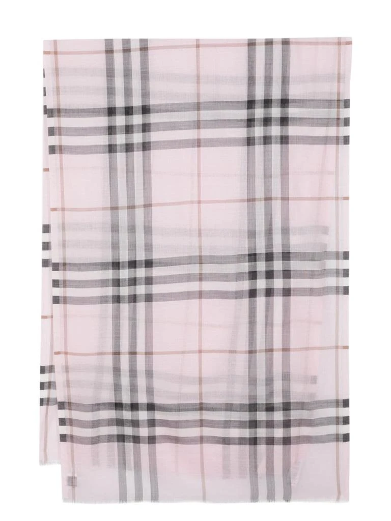 商品Burberry|BURBERRY - Giant Check Wool And Silk Blend Scarf,价格¥3133,第1张图片