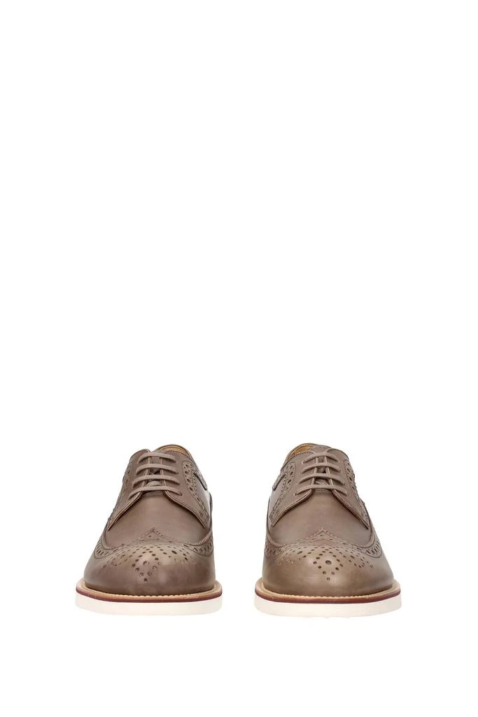 商品Tod's|Lace up and Monkstrap Leather Gray,价格¥1611,第3张图片详细描述