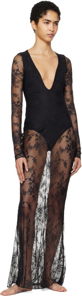 skims ultra fine lace cami long dress Skims + Ultra Fine Lace Cami Long Dress