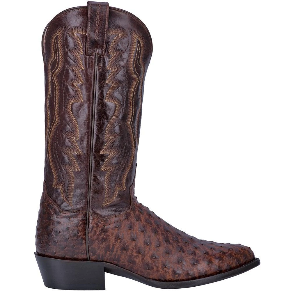 商品Dan Post Boots|Pershing Ostrich Round Toe Cowboy Boots,价格¥3543,第1张图片