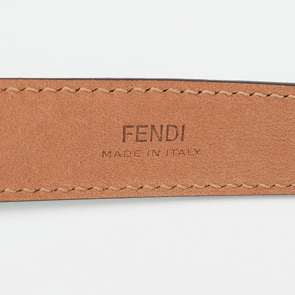 商品[二手商品] Fendi|Fendi Turquoise Blue Leather Buckle Belt 95 CM,价格¥944,第5张图片详细描述