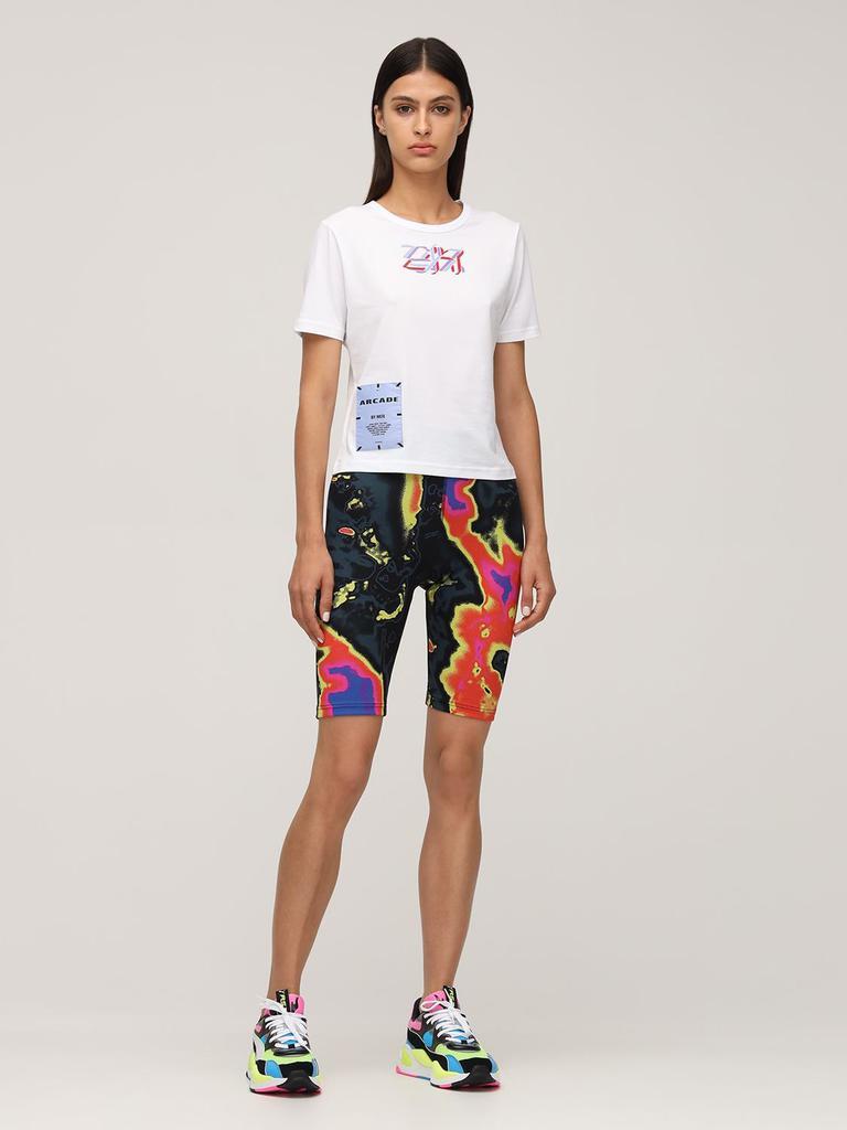 商品Alexander McQueen|Arcade Cotton Jersey Slim Fit T-shirt,价格¥721,第1张图片