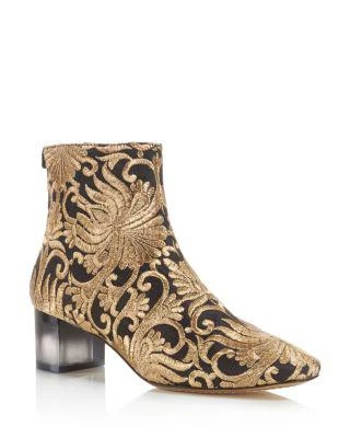 商品Tory Burch|Women's Carlotta Embroidered Booties,价格¥3951,第1张图片